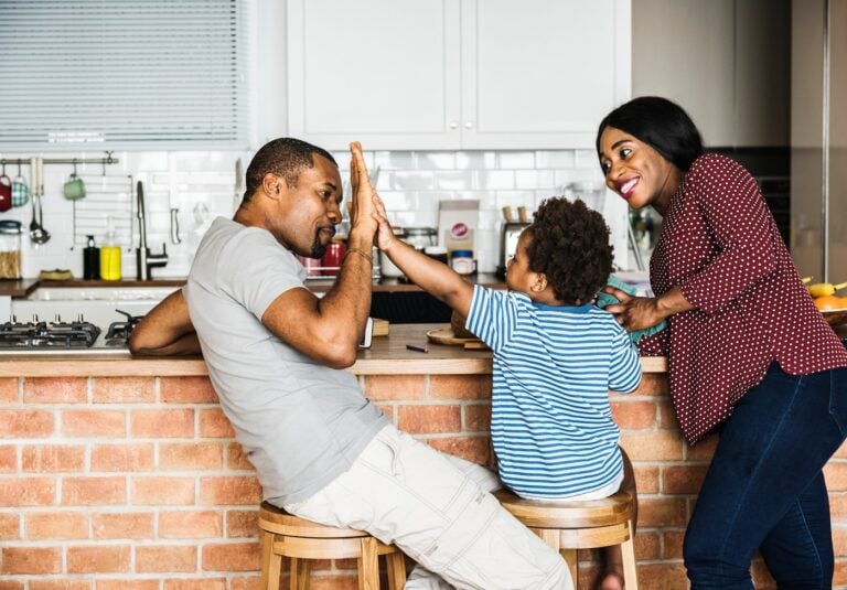 family spending time together